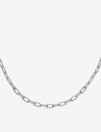 Monica Vinader Alta Capture Charm Sterling Silver Link Necklace | ModeSens