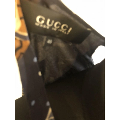Pre-owned Gucci Silk Dress In Multi