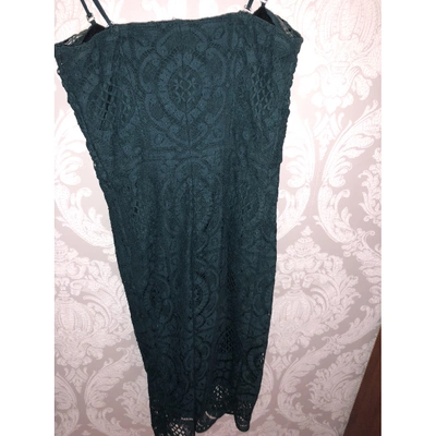 Pre-owned Burberry Green Lace Dress