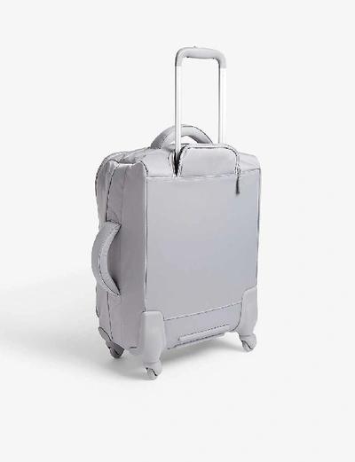 Shop Lipault Originale Plume Four-wheel Cabin Suitcase 55cm In Pearl Grey
