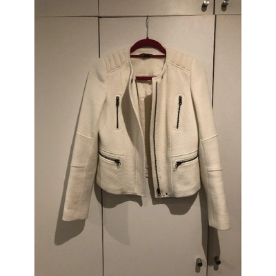 Pre-owned Vince Wool Jacket In White
