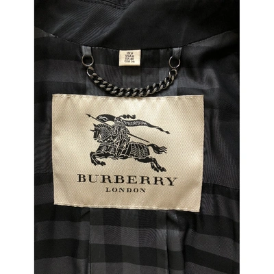 Pre-owned Burberry Trench Coat In Black