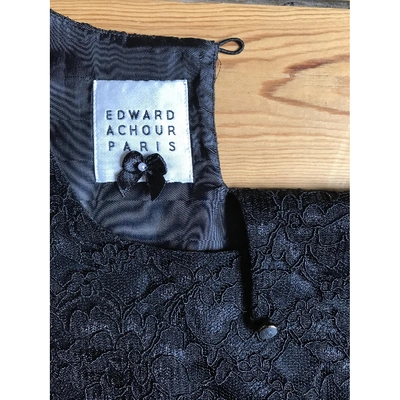 Pre-owned Edward Achour Black Synthetic Top