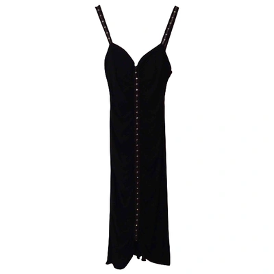 Pre-owned Giorgio Armani Maxi Dress In Black