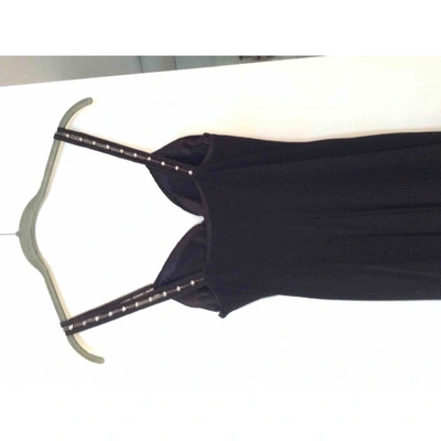 Pre-owned Giorgio Armani Maxi Dress In Black