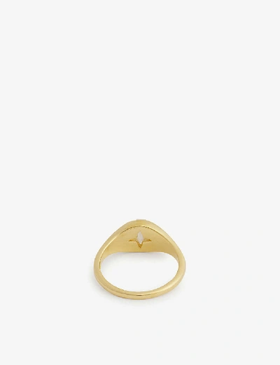 Shop Missoma Gemstone Gold-plated Vermeil Silver Ring