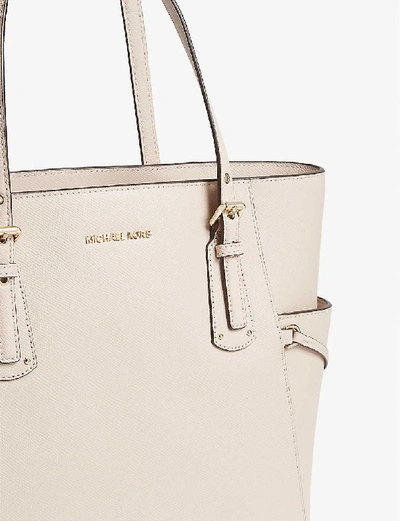 Shop Michael Michael Kors Voyager Leather Tote In Soft Pink