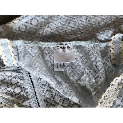 Pre-owned Chanel Lace Camisole In Blue