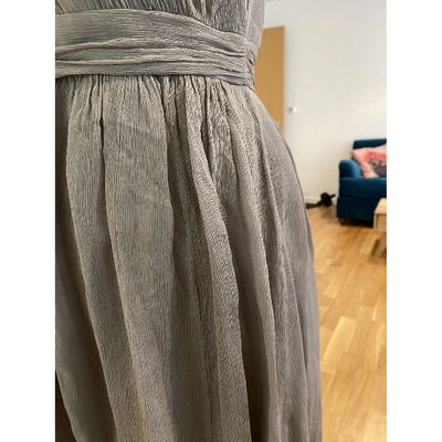 Pre-owned Jcrew Grey Silk Dress