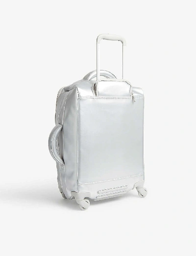 Shop Lipault Originale Plume Spinner Suitcase 55cm In Titanium
