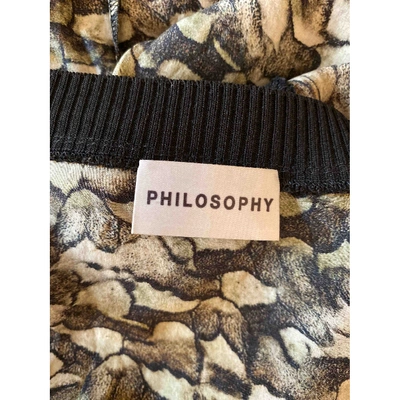 Pre-owned Philosophy Di Alberta Ferretti Silk Sweatshirt In Multicolour