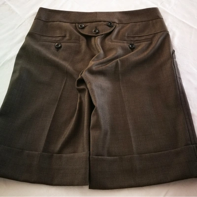 BARBARA BUI Pre-owned Brown Synthetic Shorts