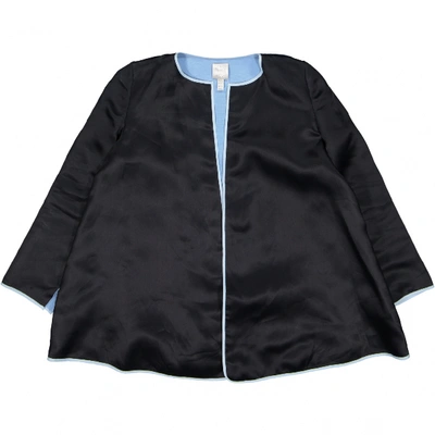 Pre-owned Huishan Zhang Silk Jacket In Black