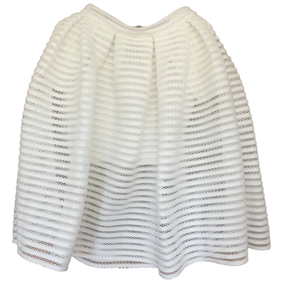 Pre-owned Maje White Synthetic Skirts