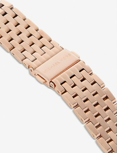 Shop Michael Kors Mk3192 Darci Rose Gold-toned Stainless Steel Watch