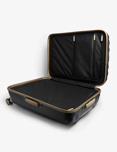 Shop Samsonite Lite-cube Prime Four Wheel Suitcase 76cm In Matt Graphite