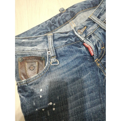 Pre-owned Dsquared2 Straight Jeans In Blue