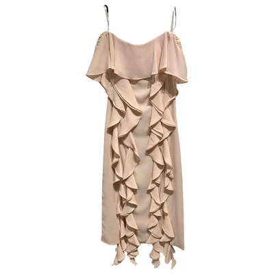 Pre-owned C/meo Collective Mid-length Dress In Beige