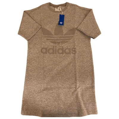 Pre-owned Adidas Originals Grey Cotton Dress