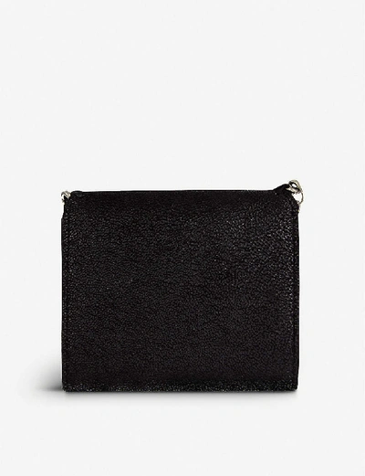 Shop Stella Mccartney Falabella Small Continental Wallet In Black