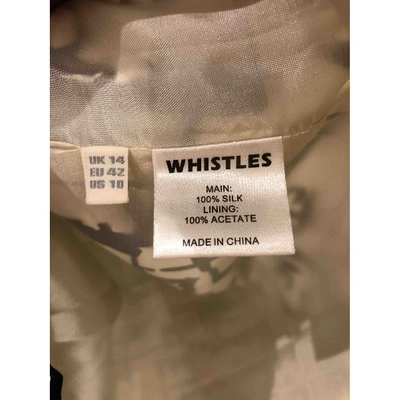 Pre-owned Whistles Silk Mini Dress In Multicolour