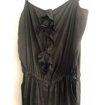 Pre-owned Dolce & Gabbana Silk Jumpsuit In Black