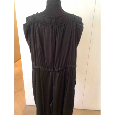 Pre-owned Dolce & Gabbana Silk Jumpsuit In Black