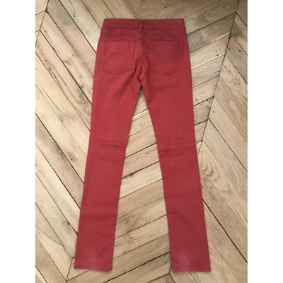 Pre-owned Stella Mccartney Slim Jeans In Red