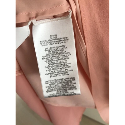 Pre-owned Bcbg Max Azria Silk Mid-length Dress In Pink