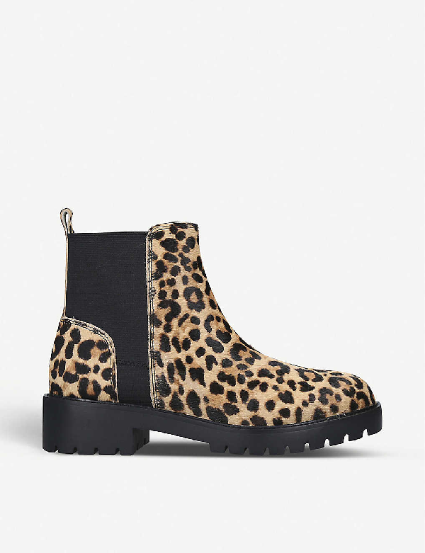 steve madden leopard ankle boots