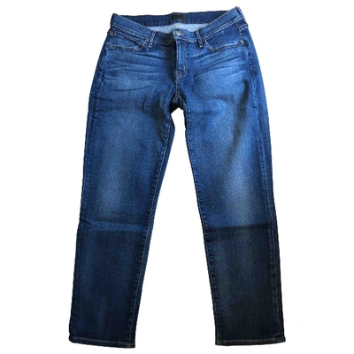 Pre-owned Koral Blue Cotton - Elasthane Jeans