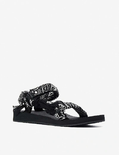 Shop Arizona Love Trekky Bandana Woven Sandals In Mix+blue