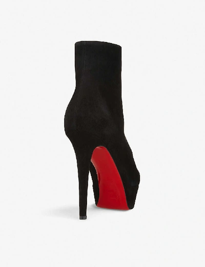 Shop Christian Louboutin Bianca 120 Veau Velours In Black