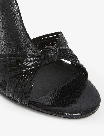 Shop Sandro Embossed Leather Sandals