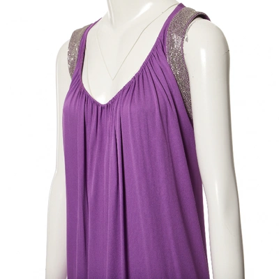 Pre-owned Alberta Ferretti Maxi Dress In Purple