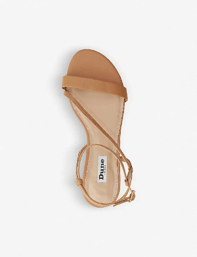 Dune Nicoletta Open toe Strappy Sandals In Camel leather ModeSens