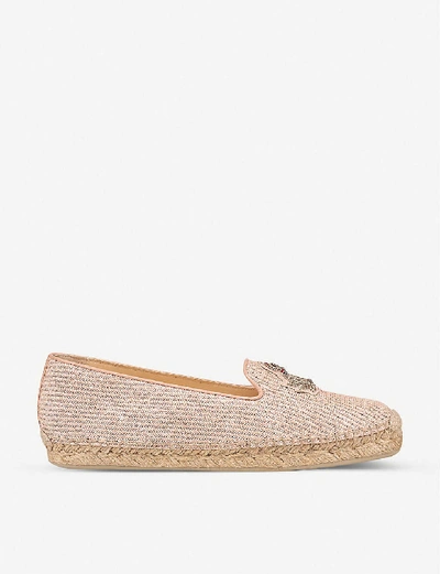 Shop Christian Louboutin Nanou Orlato Donna Flat Paille Croisette In Antoinette