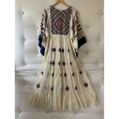 Pre-owned Vita Kin Linen Maxi Dress In Multicolour