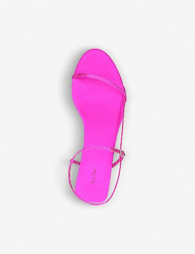 Shop The Row Nude Leather Sandals In Fushia