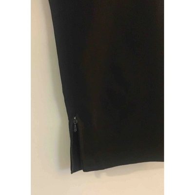 Pre-owned Saint Laurent Silk Slim Pants In Black