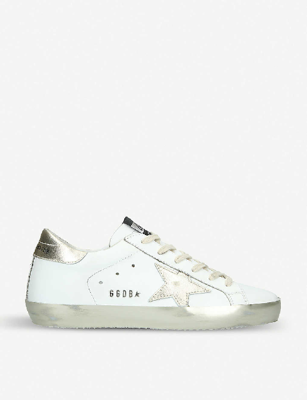 golden goose superstar e37 sparkle leather trainers