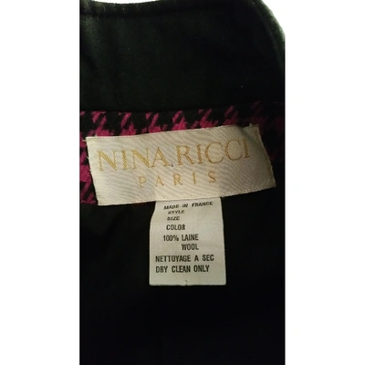 Pre-owned Nina Ricci Wool Jacket In Multicolour