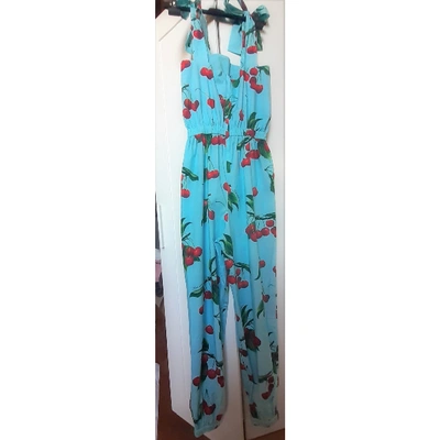 Pre-owned Dolce & Gabbana Jumpsuit In Turquoise