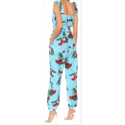 Pre-owned Dolce & Gabbana Jumpsuit In Turquoise