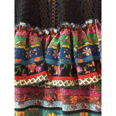 Pre-owned Philosophy Di Lorenzo Serafini Silk Mid-length Dress In Multicolour
