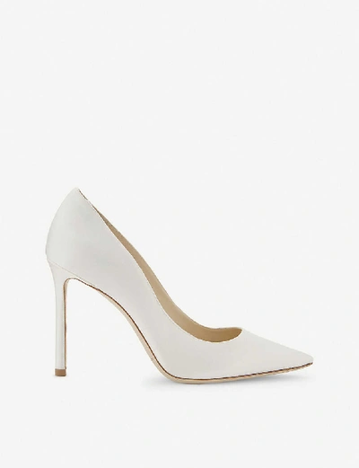 Shop Jimmy Choo Women's Ivory Romy 100 Satin Courts