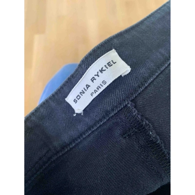 Pre-owned Sonia Rykiel Blue Cotton Trousers