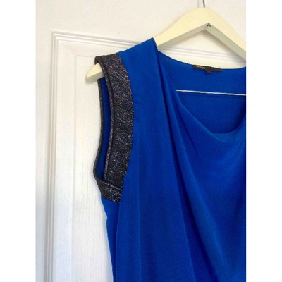 Pre-owned Maje Silk Blouse In Blue