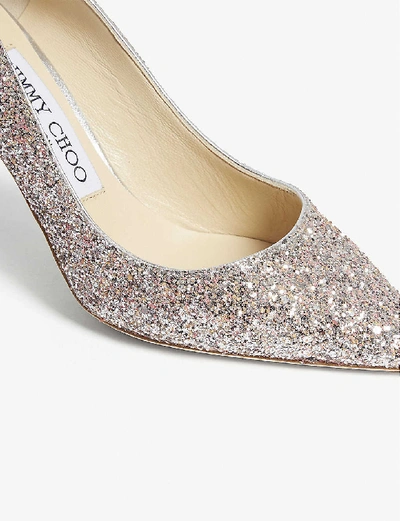 Shop Jimmy Choo Womens Viola Mix Romy 85 Speckled Glitter Courts 1.5