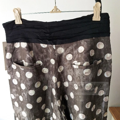 Pre-owned Tsumori Chisato Black Silk Trousers